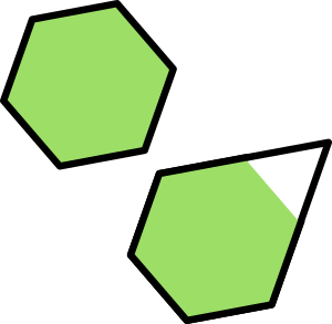 hexagone et pentagone