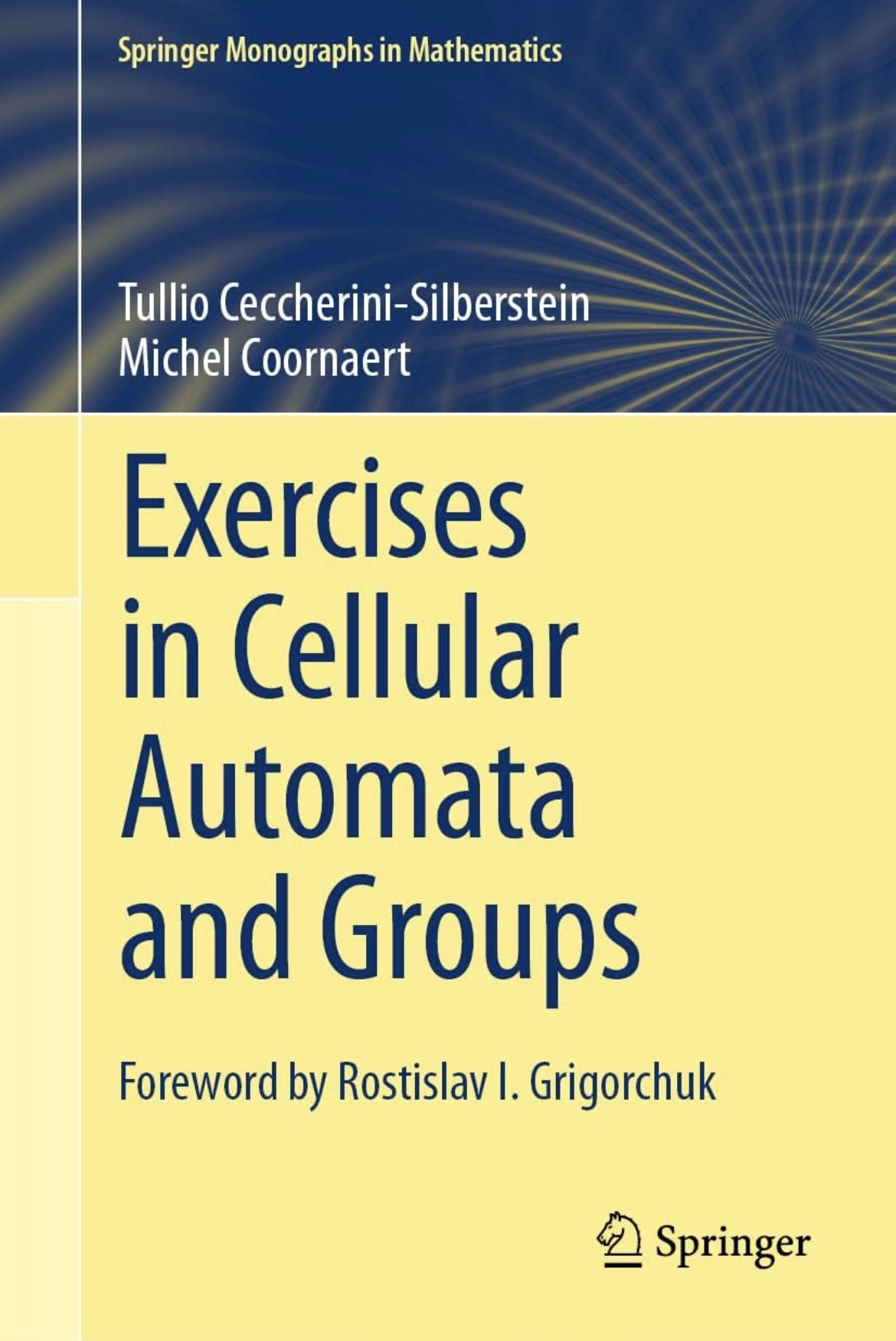 Picture of the book  Exercises in Cellular automata and groups